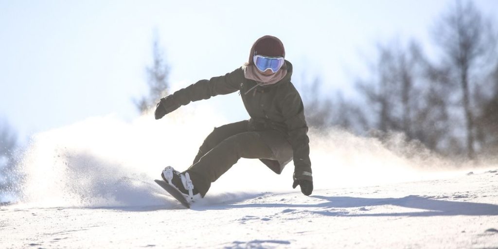 Entraînement snowboard